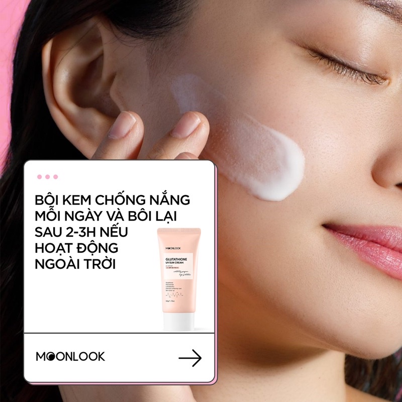 Kem chống nắng kép Glutathione Moonlook 50gr