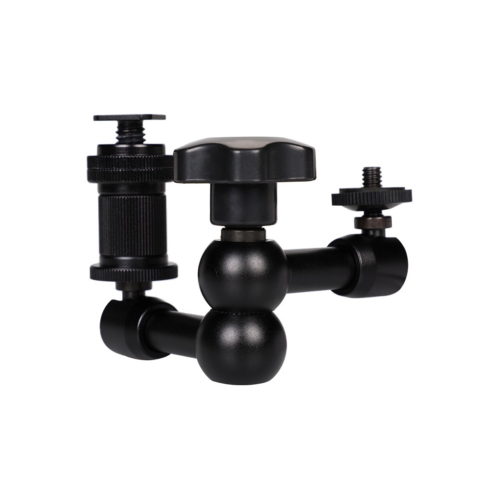 Combo bộ tay khớp nối đa năng magic arm kích thước 7 inch + kẹp càng cua kim loại kích thước lớn hàng chính hãng