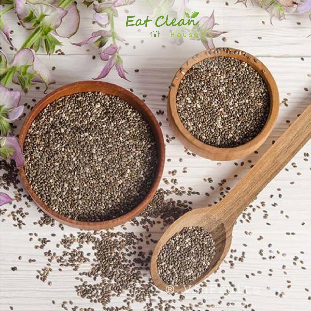 Hạt Chia Úc Organic Chia Seeds Túi Đen 500gr/ 100gr