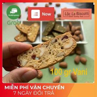 Siêu hạt : Sale sốc 25k/ 100gr bánh Biscotti Healthy vị truyền thống (Vani) dành cho người ăn kiêng giảm cân