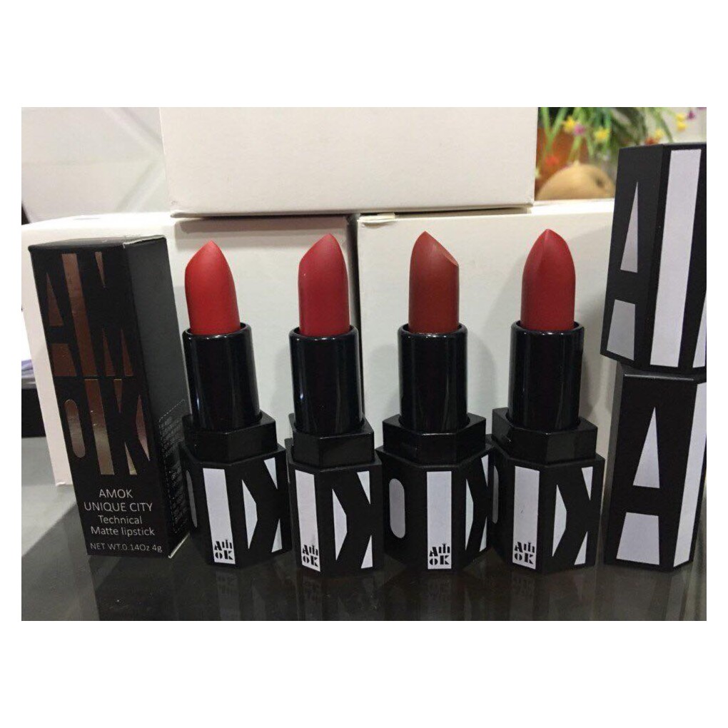 Son Thỏi Lì Amok Unique City Technical Matte Lipstick