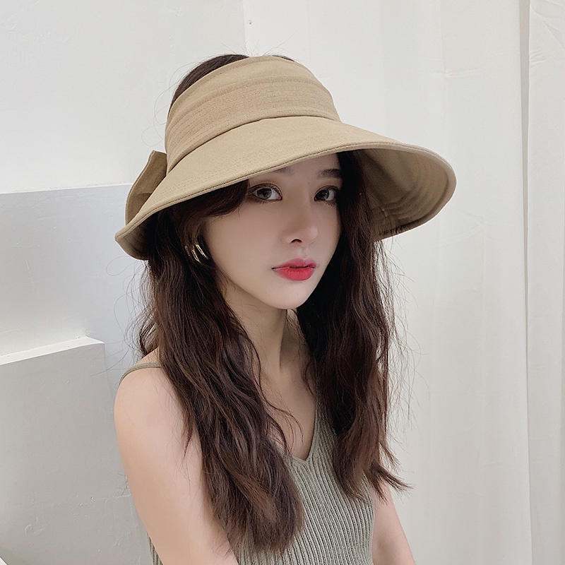 Mũ Vành Rộng Hở Chóp Chống Tia UV/Nắng/Chống Tia UV Phong Cách Nhật Bản