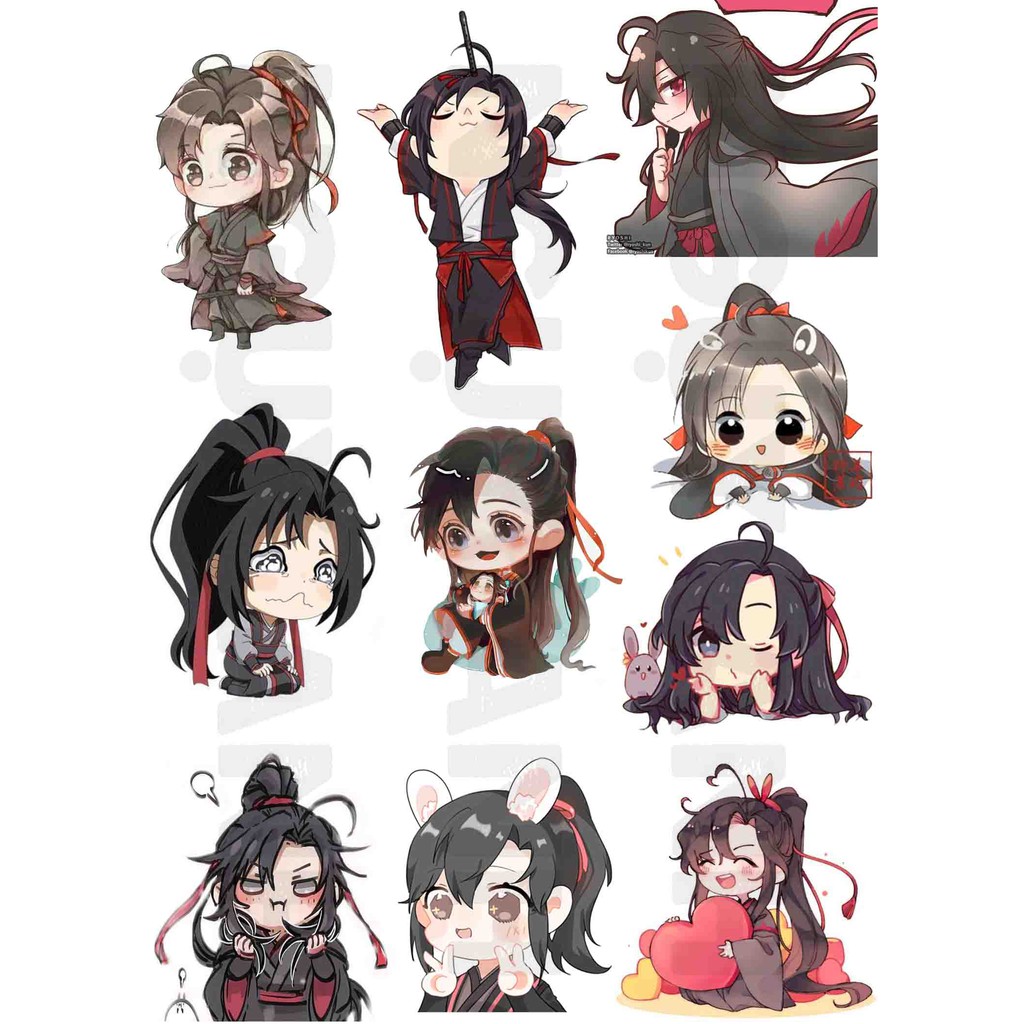 Set Sticker a5 Ma đạo tổ sư 10 hình/set