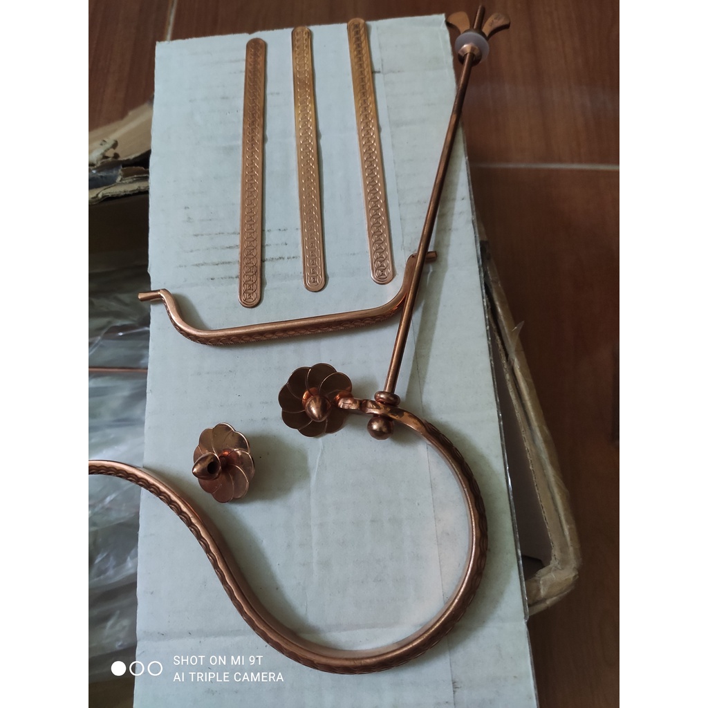 Móc đồng thau, đồng đỏ hàng china mới chưa sử dụng