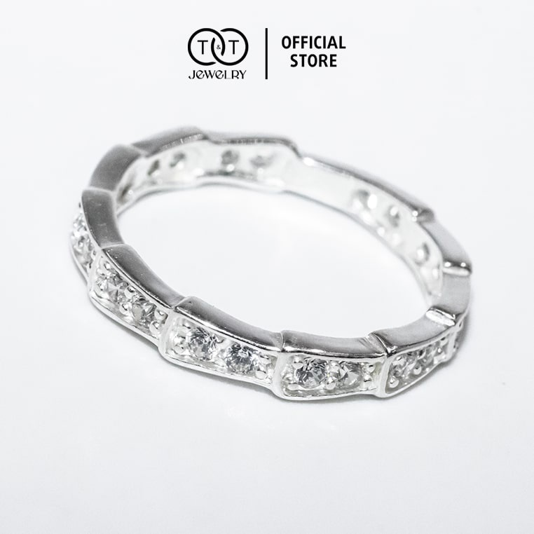 Nhẫn Bạc Nữ s925 Bạc Ý Họa Tiết Đuôi Rắn - T&amp;T Jewelry cao cấp NN049