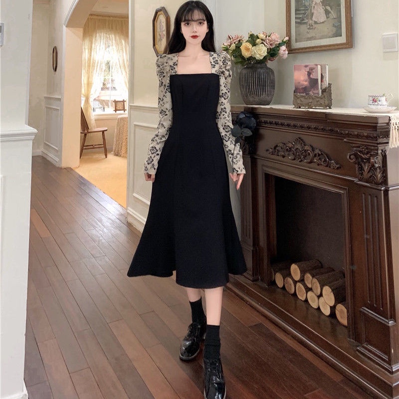 Đầm Hoa Che Bụng Phong Cách Hepburn Mới Size Lớn Dành Cho Nữ