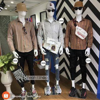 [Yeah1Shop]- Áo sơ mi sọc ( M, L, XL)