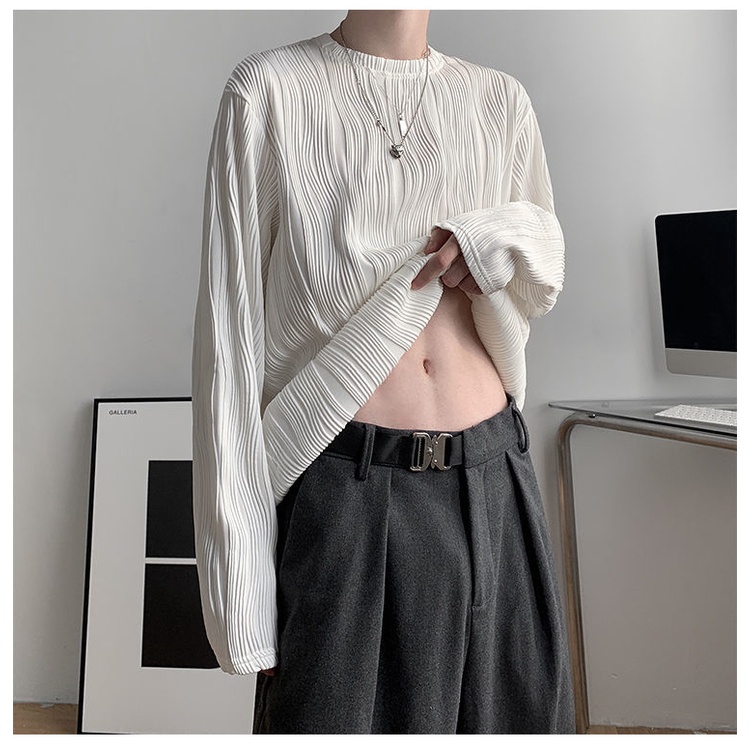 Áo Thun Tay Dài Cổ Tròn Thời Trang Dành Cho Nam