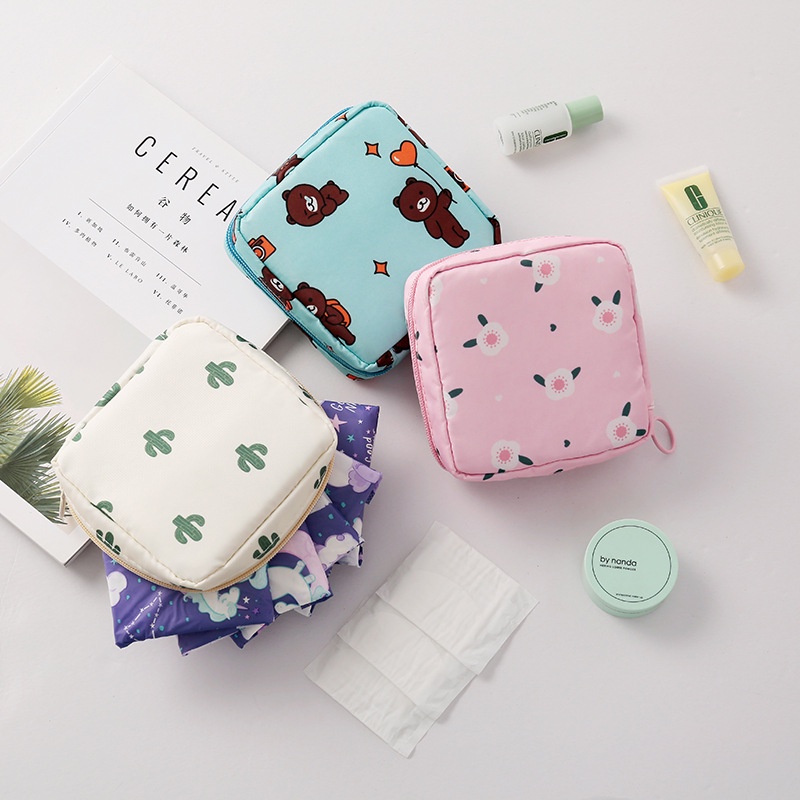 Túi Đựng Đồ Vệ Sinh Cá Nhân/Đồ Trang Điểm Chống Thấm Nước Họa Tiết Dễ Thương Tiện Dụng Mang Theo Du Lịch