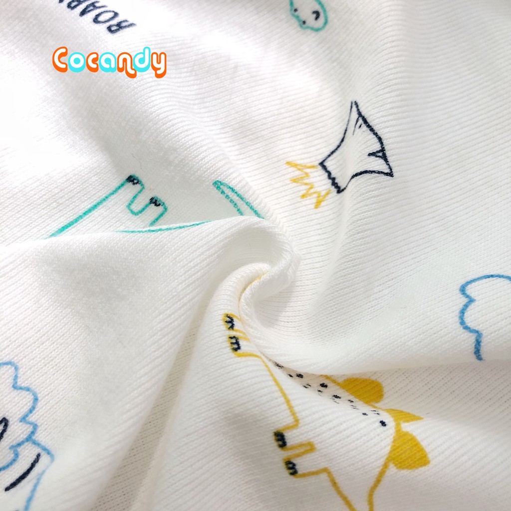 Set bodysuit thun cotton họa tiết cho bé của COCANDY mã S101