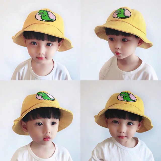 Mũ Cho Thêu Khủng Long Cho Bé Trai/ Bé Gái