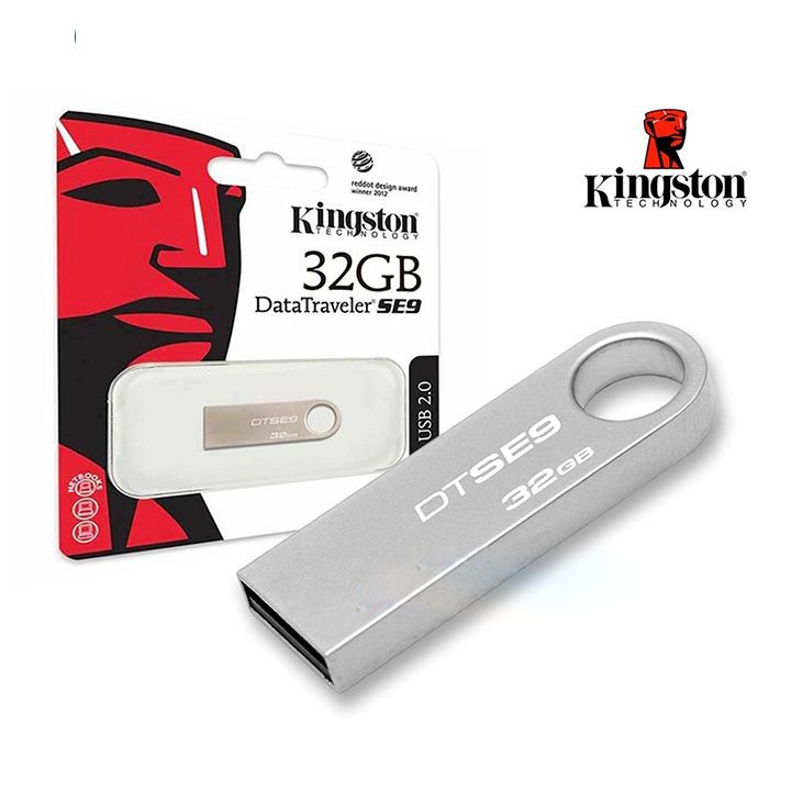 Usb Kingston 32Gb/64Gb/16Gb/  SE9 2.0, nhỏ gọn thiết kế vỏ kim loại chống nước,móc chìa khóa  Educase