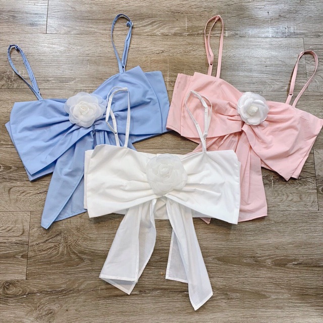 Áo croptop nơ❣️