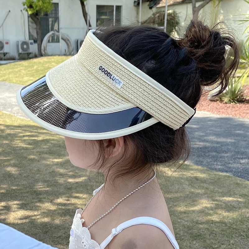 Mũ Lưỡi Trai Nửa Đầu Chống Tia Uv Thời Trang Mùa Hè Cho Bé Trai Và Gái