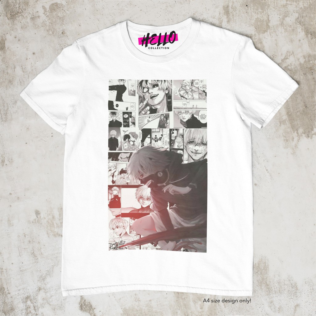 áo thun in hình Tokyo Ghoul - Kaneki Comic BW Anime  - Tuyết Dung Store