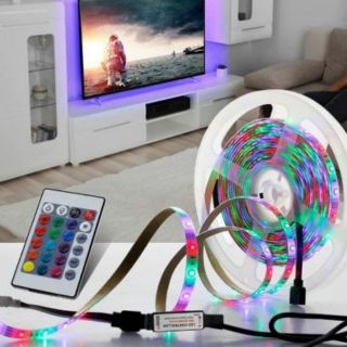 Dây đèn Led đổi màu 5m_ kèm Adapter và remote