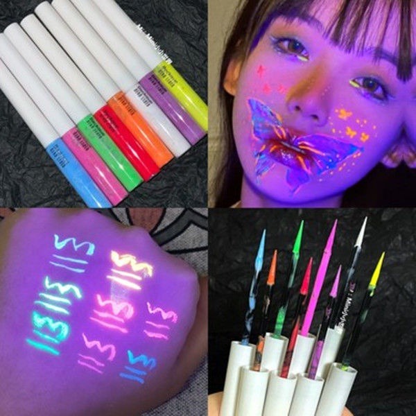 Bút kẻ mắt Neon UV ANNIES Beckisue dạng lỏng với 8 màu pastel cao cấp