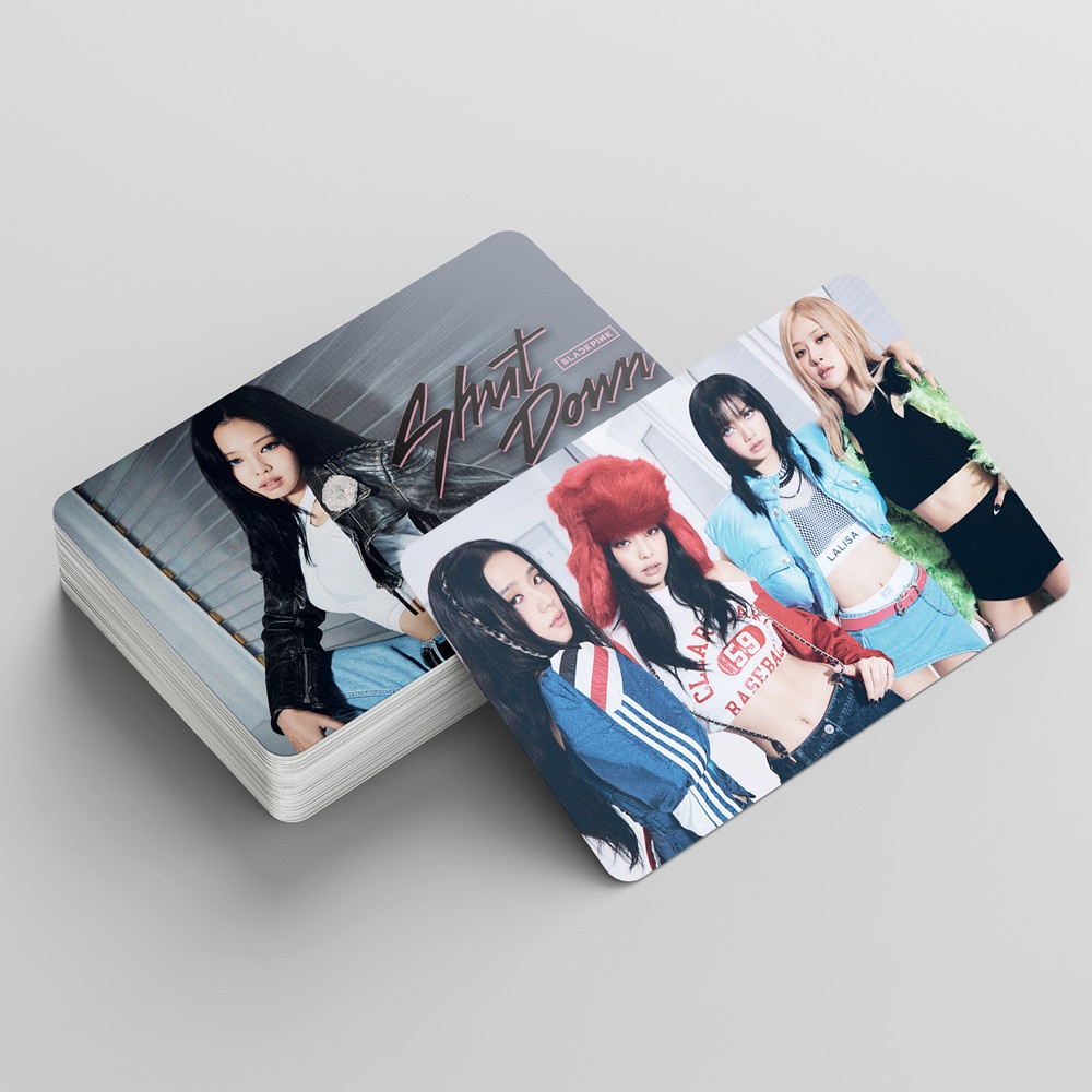 Set 55 Tấm Thẻ In Hình Các Thành Viên Nhóm Nhạc Blackpink Lomo card