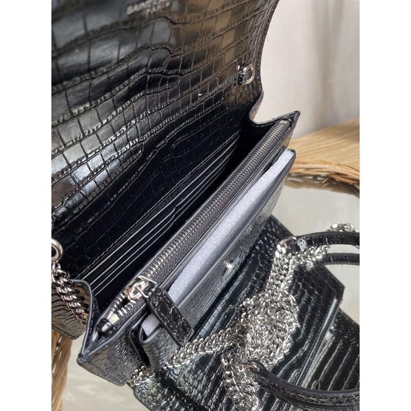 Túi Y s l nắp gập mini da bóng size 20cm full box