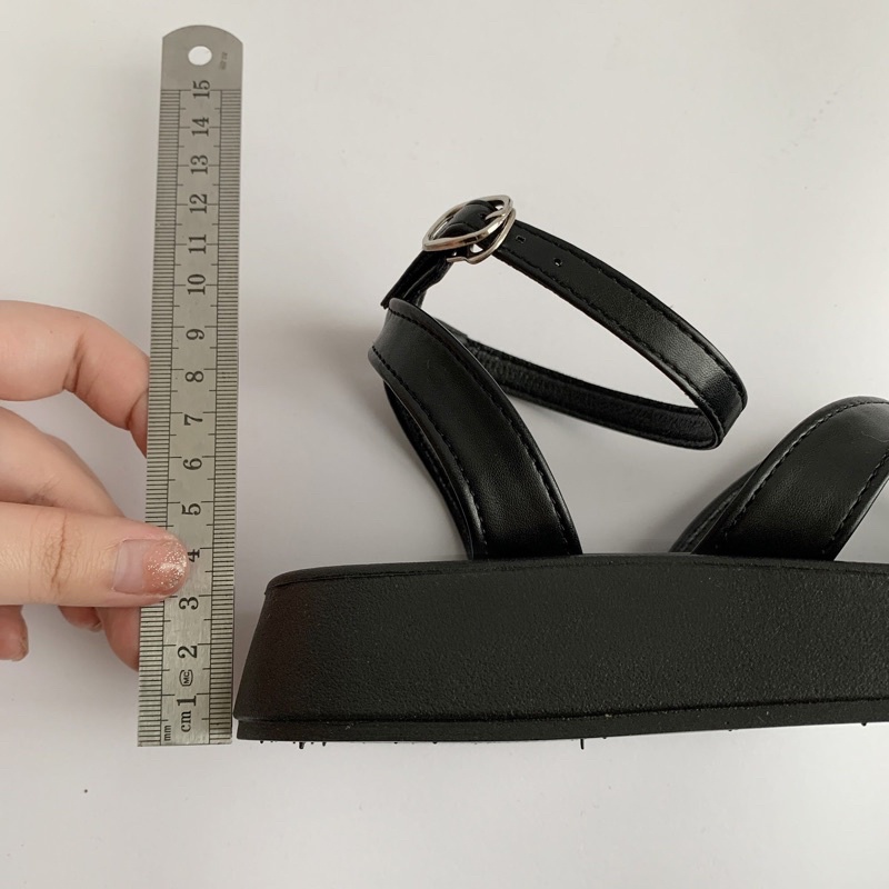 Dép Sandal Ulzzang LOẠI 1 - Giày đi học xỏ ngón nữ đế cao 3cm chuẩn hàng quảng châu