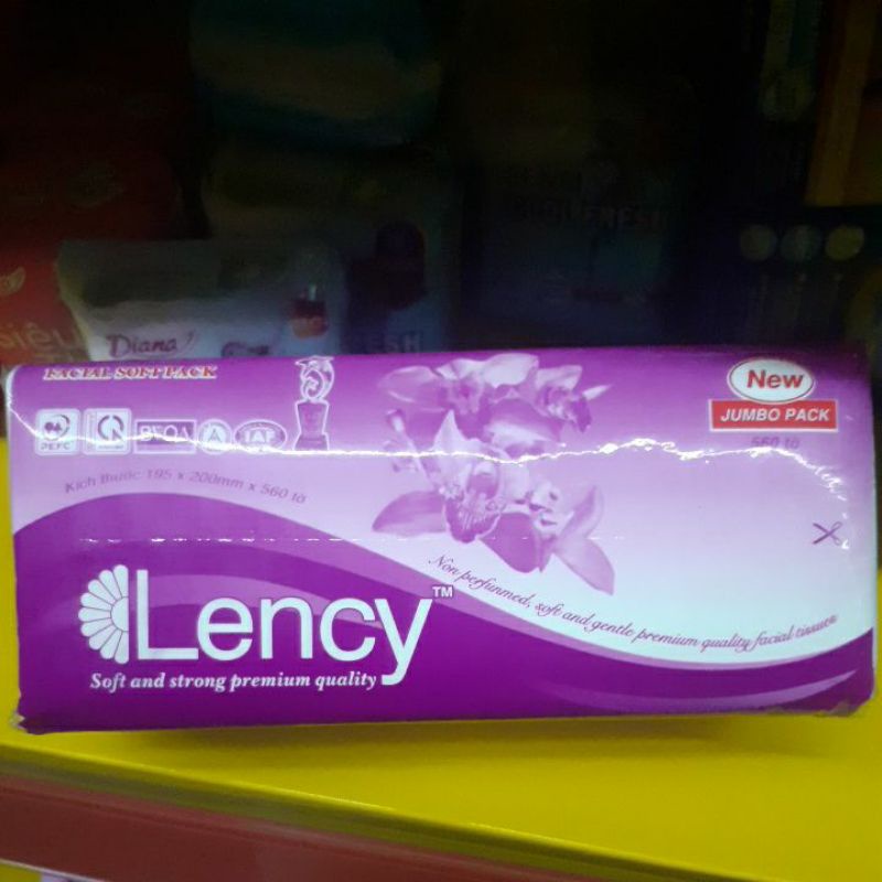 giấy ăn giấy rút Lency 560 tờ 3 lớp