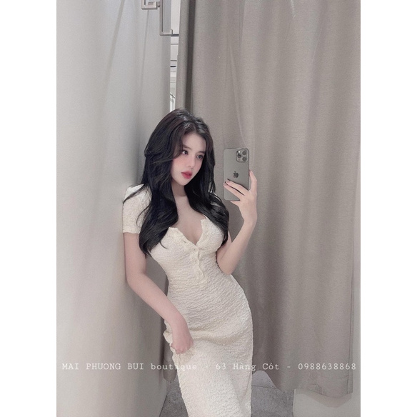 [ Tặng chip xinh]Váy body dài chất len montogi xốp ôm dáng HERA shop | BigBuy360 - bigbuy360.vn