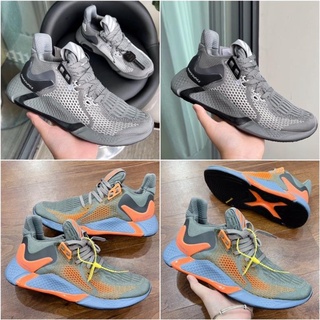 Giày Sneaker Alphabounce 2021 Màu Xám-Cam Nam Nữ