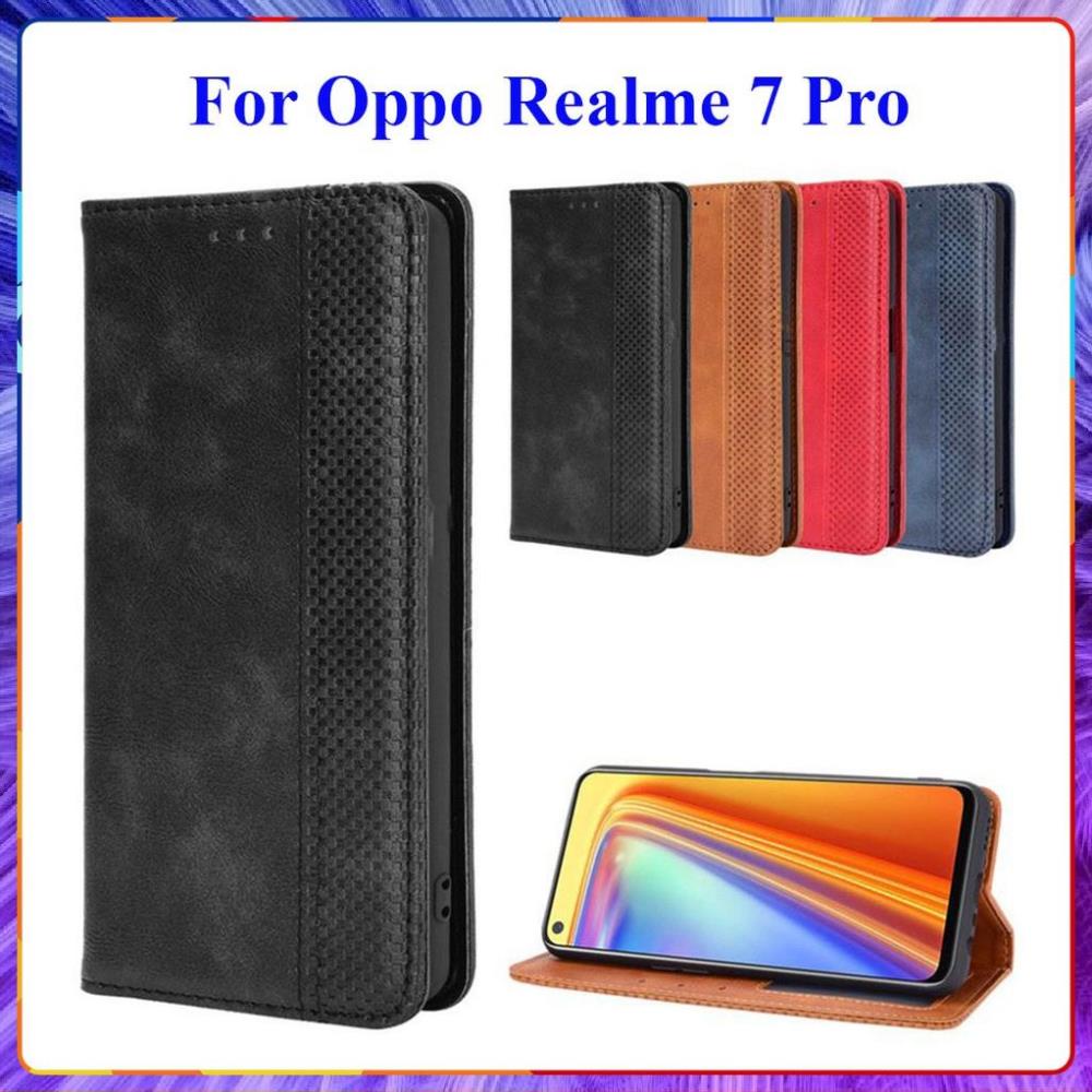 [FreeShip] Bao da dạng ví Realme 7 Pro (cam kết xịn) hit nam châm, ngăn đựng thẻ tiền tiện lợi