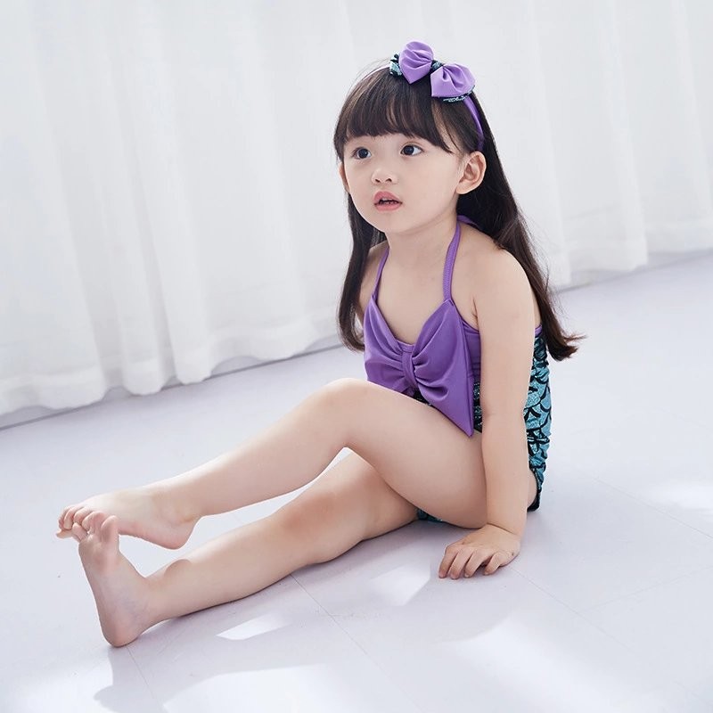 ĐỒ BƠI BÉ GÁI KÈM BĂNG ĐÔ CÀI TÓC- TIÊN CÁ ĐÁNG YÊU- QHSMRY668A | BigBuy360 - bigbuy360.vn