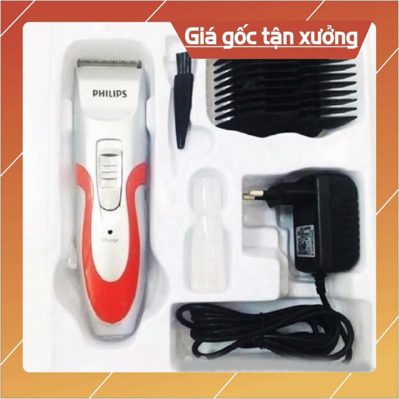 Tông Đơ Cắt Tóc Gia Đình, Pin Sạc, Tặng Kèm 2 Cữ Cắt Tóc