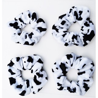 Cột Tóc Scrunchies Bò Sữa Lông Nhung HotTrend [C330]