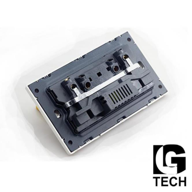 Ổ cắm điện âm tường có công tắc LG tech 3 chấu đa năng, chuẩn EU LG tech LG-F21-065