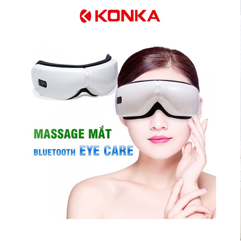 Máy massage mắt Cicico Eye Care Bluetooth kính matxa xoa dịu cơn mỏi mắt áp suất khí sưởi nóng giảm thâm quầng