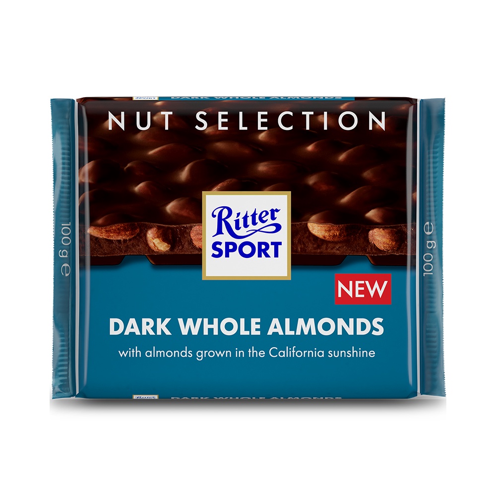 SÔ CÔ LA ĐEN NHÂN HẠNH NHÂN HIỆU RITTER SPORT 100G KPHUCSINH - Hàng Chính Hãng