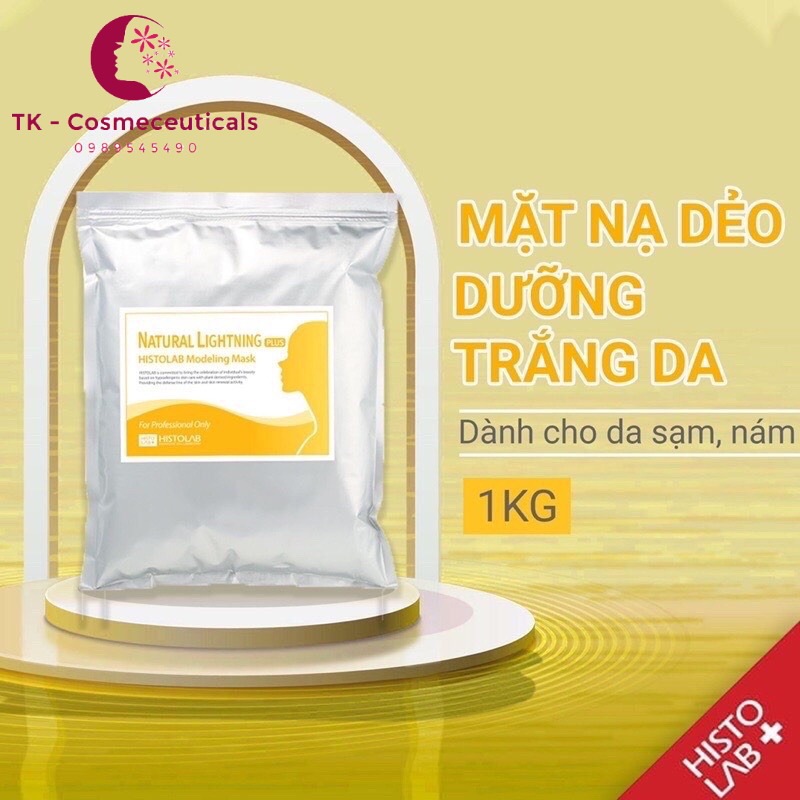 Mặt Nạ Bột Dẻo Trắng Da Histolab Natural Lightening Plus Modeling Mask Giúp Trắng Da, Chống Lão Hóa, Dành Cho Da Sạm Nám