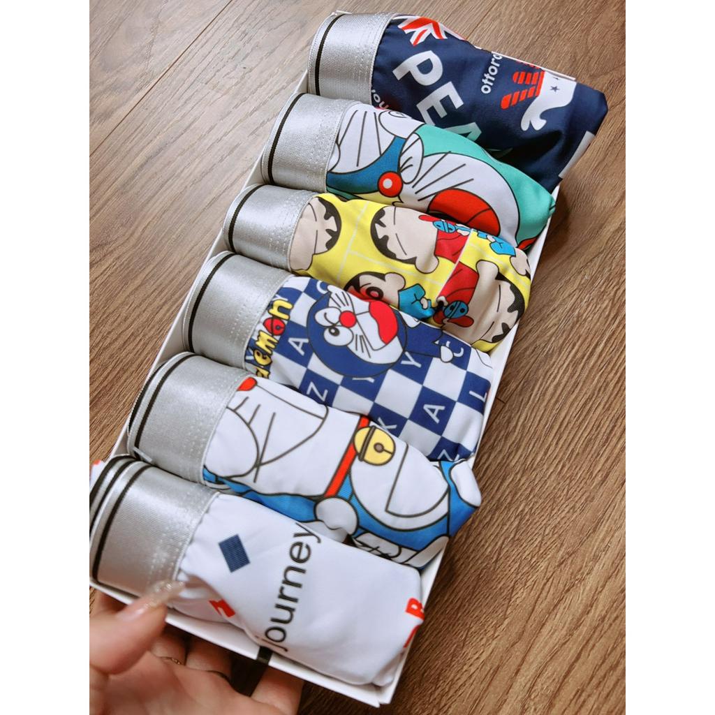 Quần Chip Nam Boxer Thun Lạnh Combo 4 Cái, Quần Xì Nam Đùi Thun Lạnh Cao Cấp Co Giãn 4 Chiều Cực Thoáng Khí Kháng Khuẩn