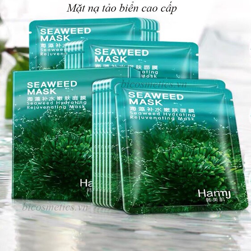 30 Miếng Mặt Nạ Tảo Biển Seaweed Mask Chính Hãng Bisutang💋[Mat Na]