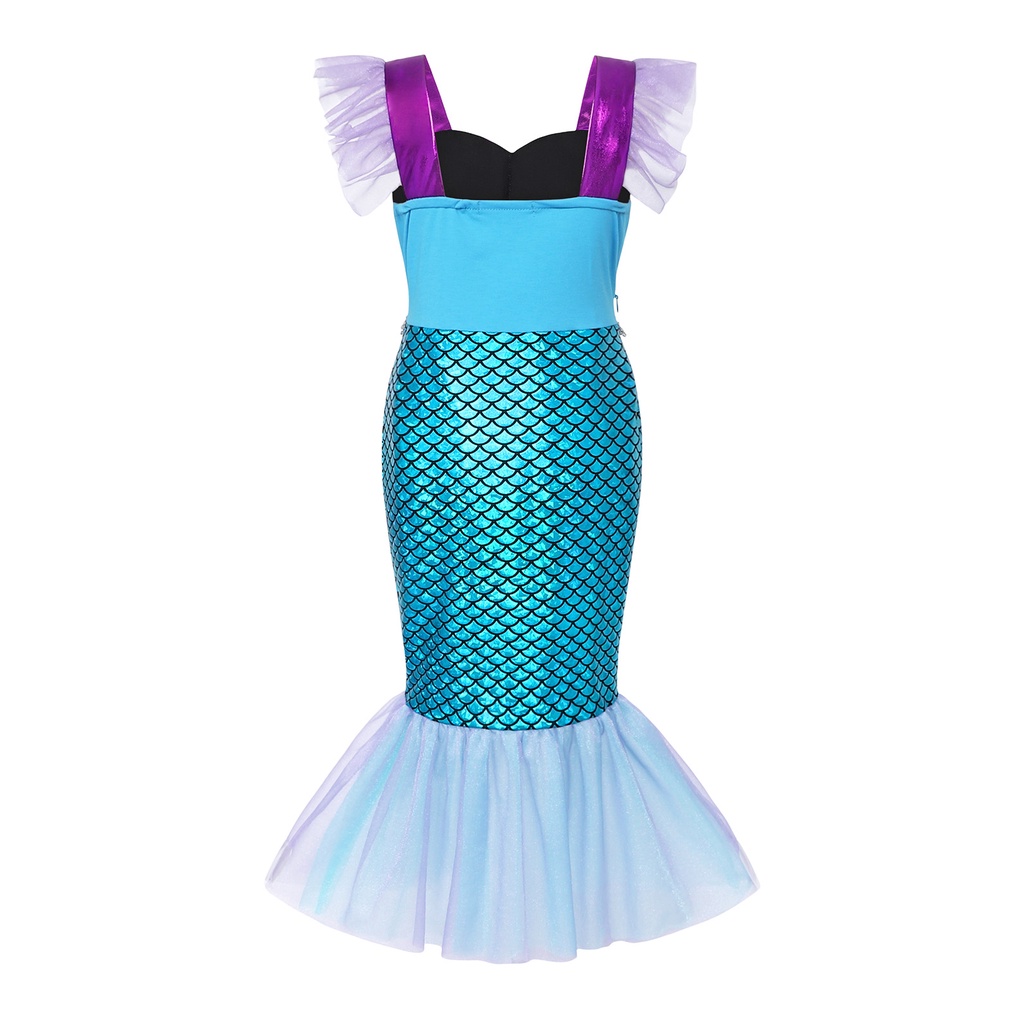 Đầm Nàng Tiên Cá Hóa Trang Halloween / Giáng Sinh Cho Bé Gái