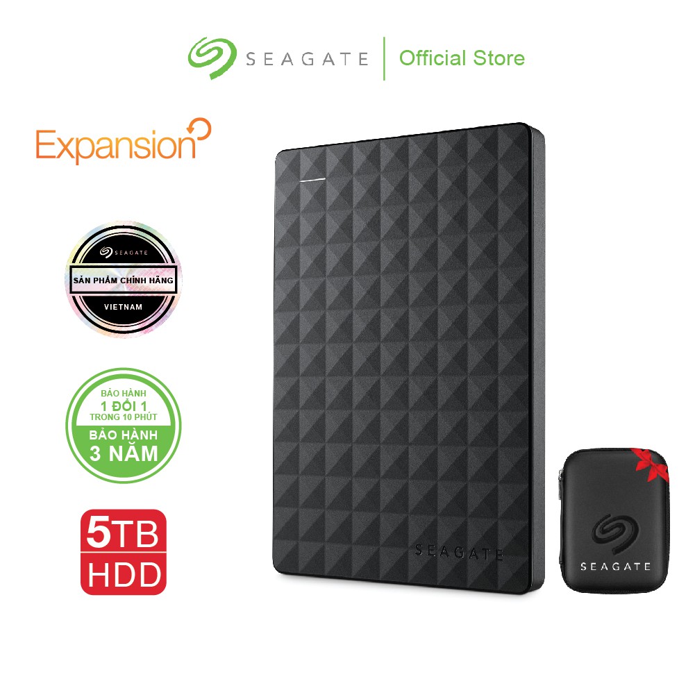 (HDD) SEAGATE EXPANSION PORTABLE 5TB 2.5&quot; USB 3.0 (Cái)