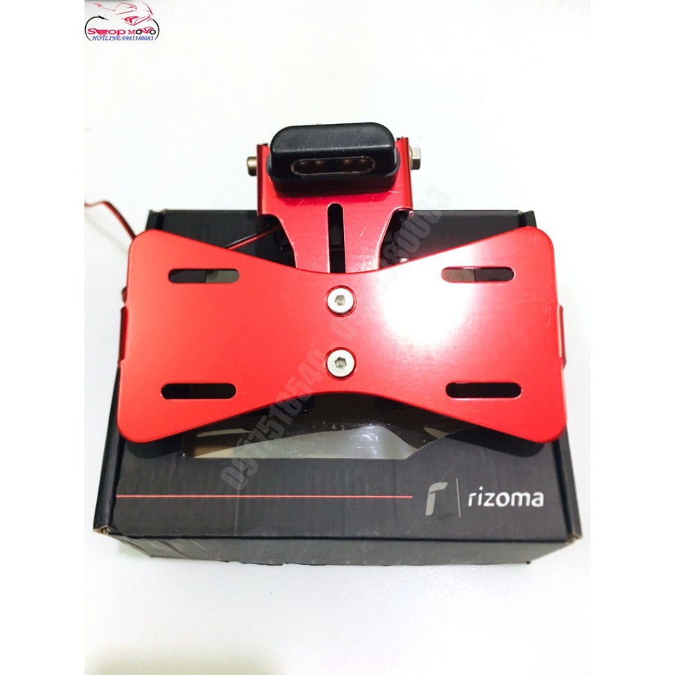 Pát Biển Số Shark Power Gắn Exciter 150, Winner  ( gấp 2 chiều, Có đèn soi biển) Ảnh thật Sp