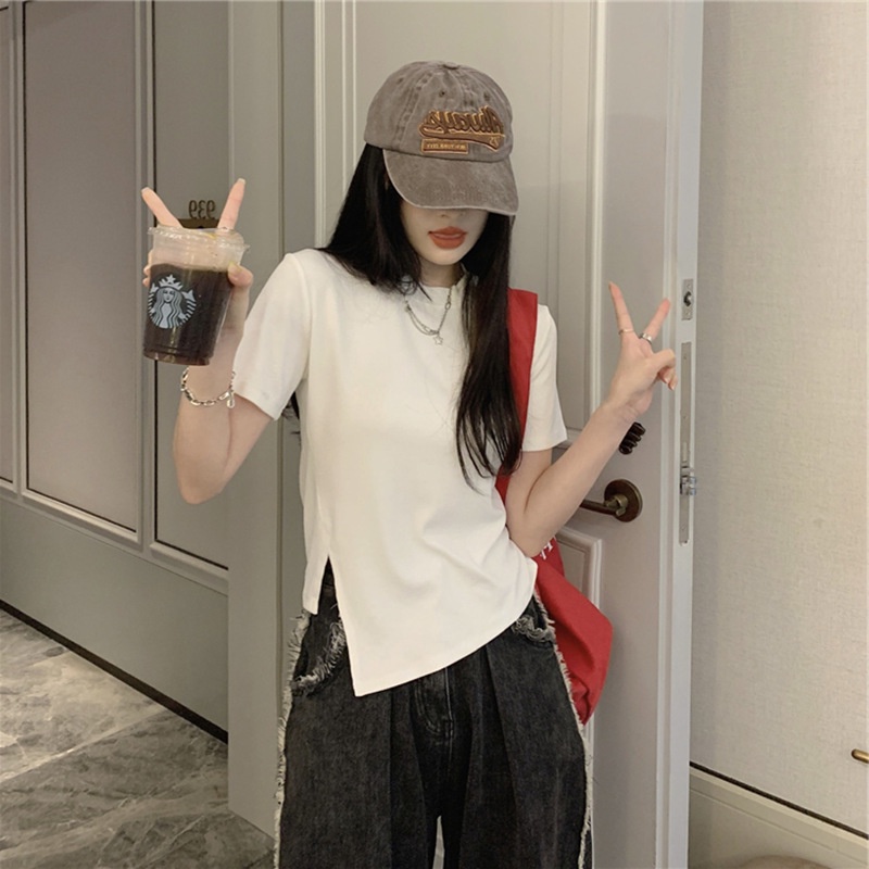 NRVP Áo Thun Mỏng Tay Ngắn Phong Cách Hàn Quốc Mới Mùa Hè 2022 Dành Cho Nữ