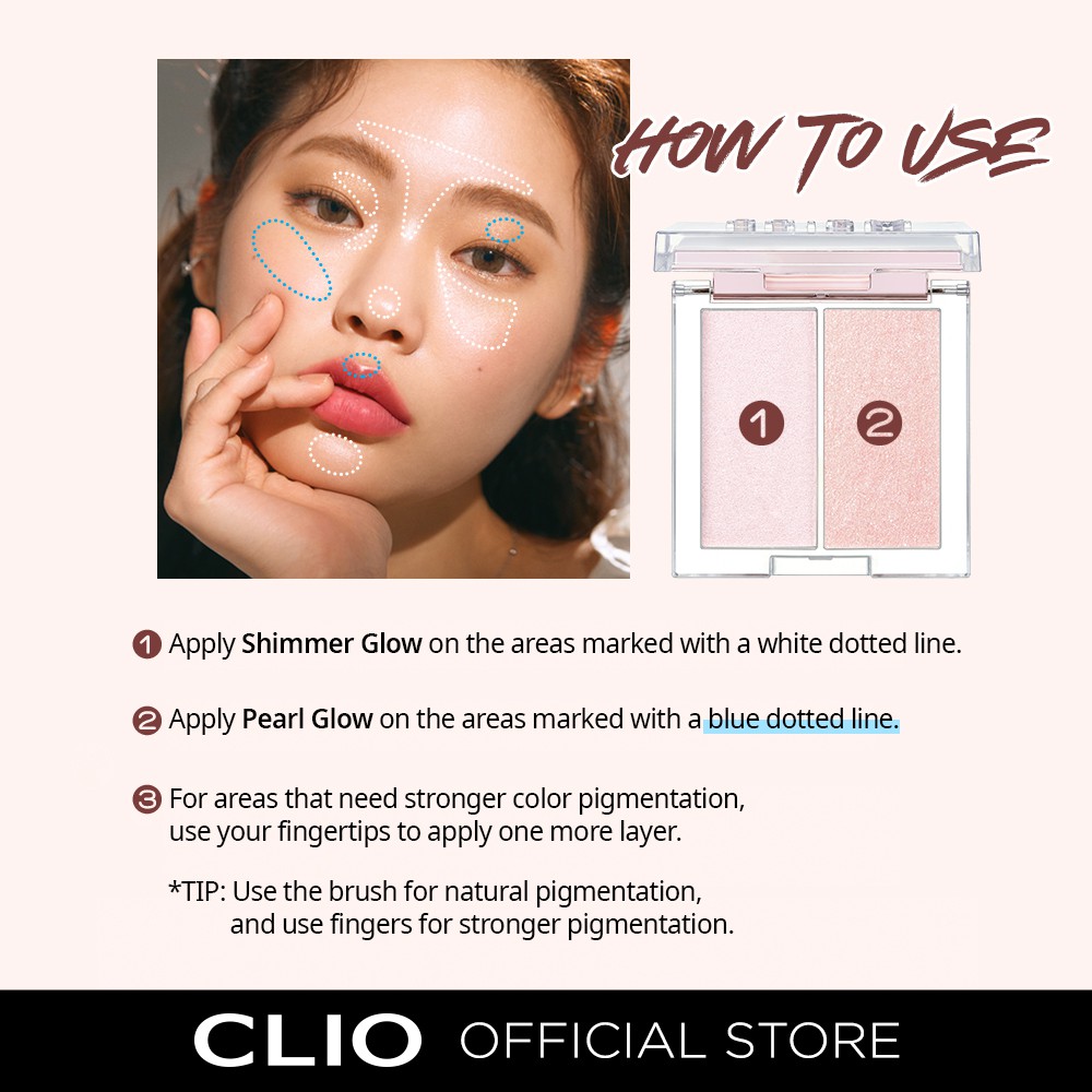 Cặp phấn bắt sáng kiểu lăng kính CLIO 5.6g | BigBuy360 - bigbuy360.vn