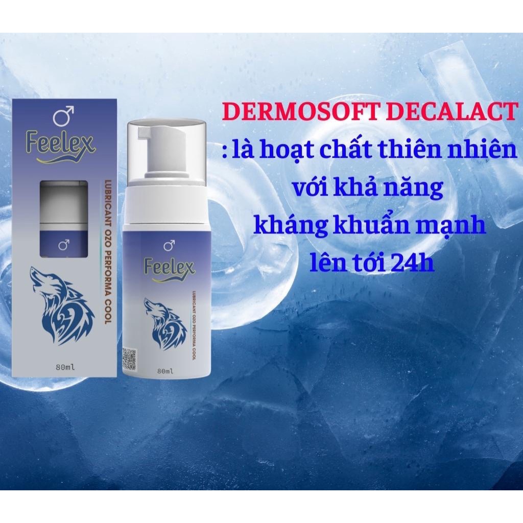 Dung dịch vệ sinh nam Lubricant OZO performa cool, bọt vệ sinh nam OZO hương thơm mát lạnh