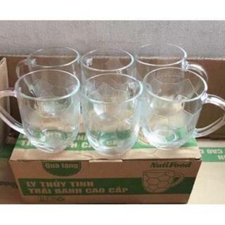 Bộ 6 cốc thủy tinh trái banh