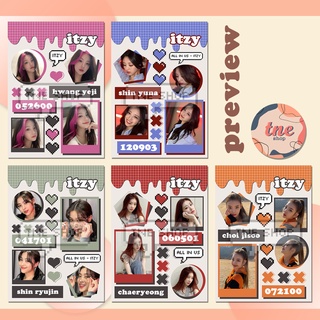 [HÀNG CÓ SẴN] Sticker ITZY (1)