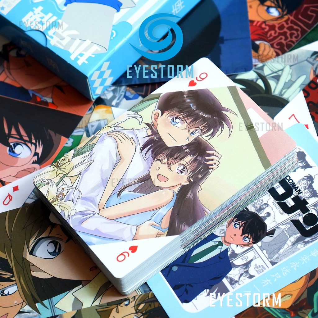 Bộ bài tây, tú lơ khơ anime, manga Conan - Thám tử lừng danh Conan - Detective Conan  - Poker S - 54 lá
