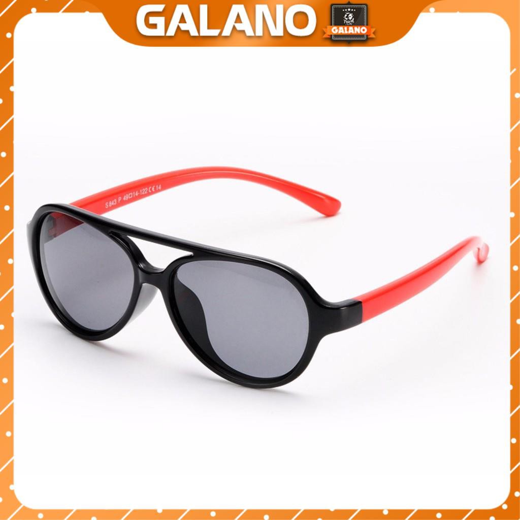Kính cho bé GALANO kính trẻ em chống tia UV thời trang gọng dẻo chống vỡ siêu bền FGK-001172
