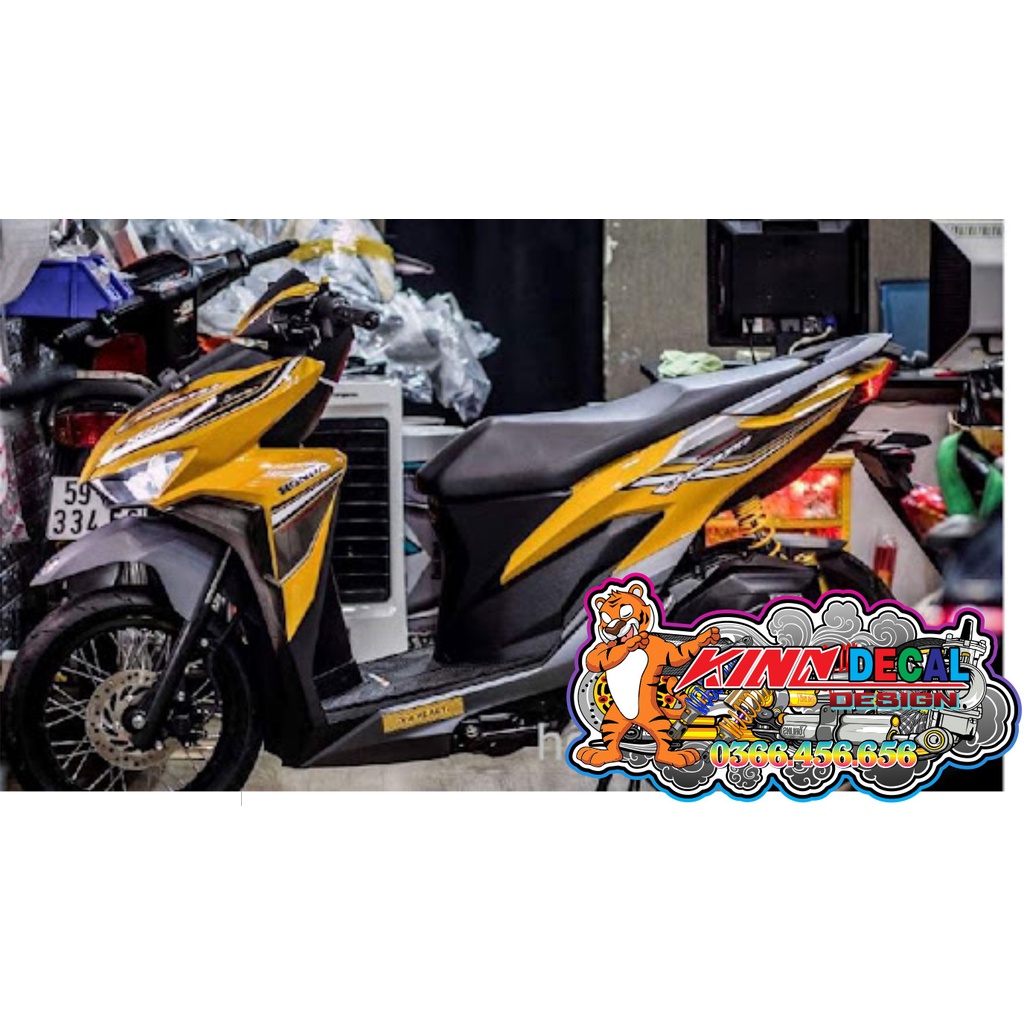 Tem Rời Vario 2019 màu vàng đen trắng xám