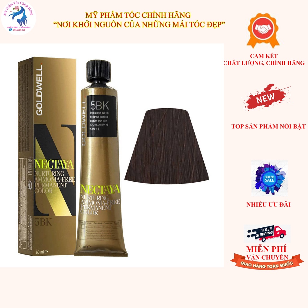 🌾CHÍNH HÃNG 🌾  Nhuộm tóc Nectaya Goldwell Free Amoniac 60ml