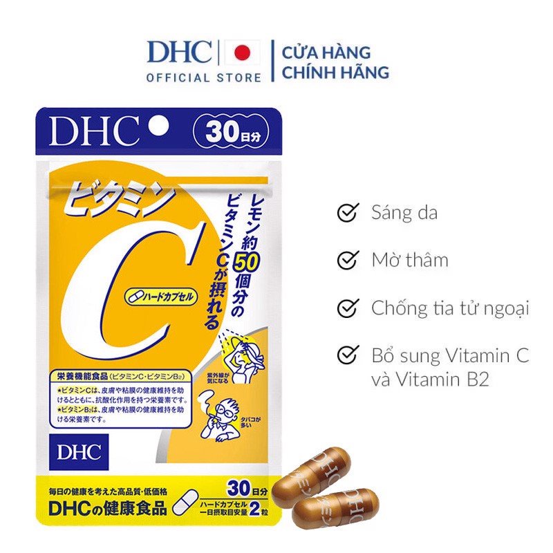 Combo Viên uống DHC Làm Sáng Và Đẹp Da 30 ngày